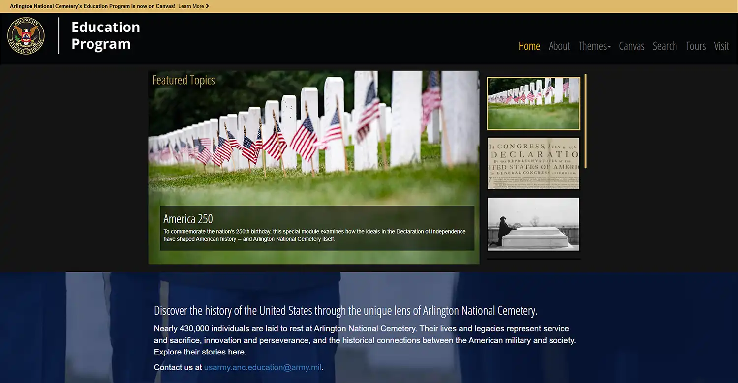 Arlington National Cemetery Education Program